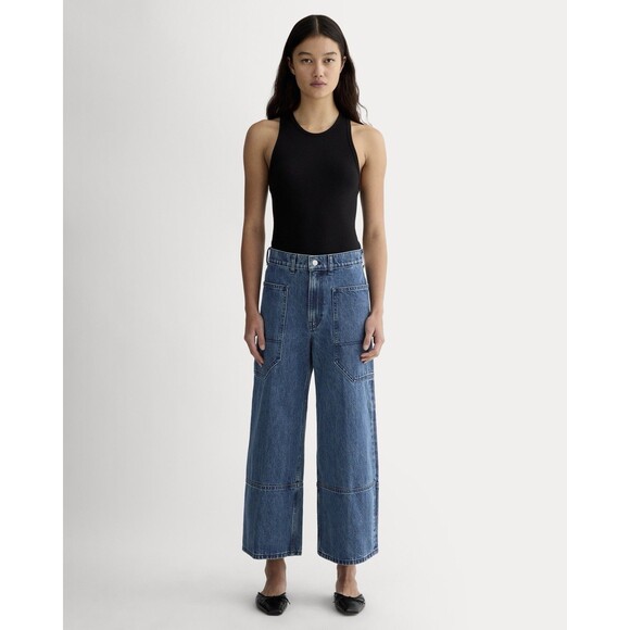 Everlane Women's Blue Flare & Wide Leg Jeans - Picture 1 of 14